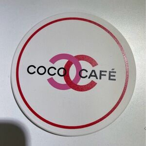 Chanel beauty pop-up gift coffee coaster